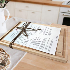 Solid Walnut and Maple Cutting Board